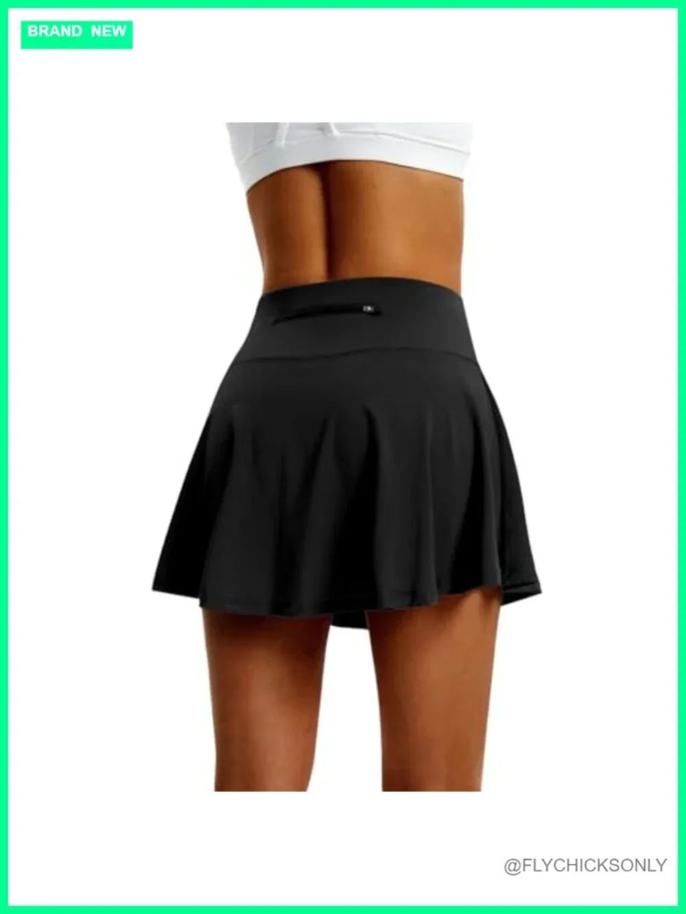 High Waist Pleated Tennis Skort with 4 Pockets Athletic Golf Skirt Running